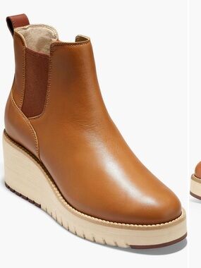 Cole Hann ZeroGrand Waterproof City Wedge Botties